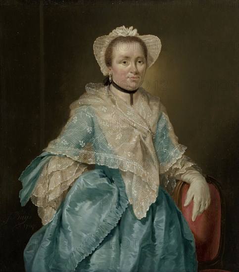 Portrait of Elisabeth Troost (1730-1790), 1767. Creator: Jacobus Buys.