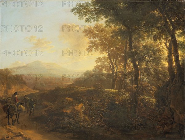 Italian Landscape with Mule Driver, c.1645-c.1650. Creator: Jan Dirksz Both.