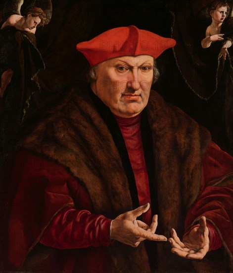 Portrait of Erard de la Marck, c.1528-c.1530. Creator: Jan Cornelisz Vermeyen.