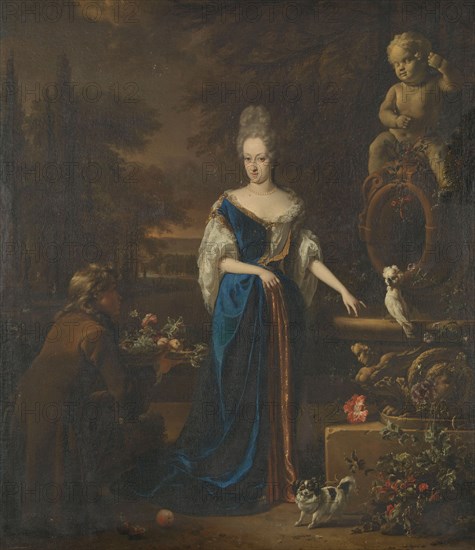 Portrait of Maria Cornelisz, Wife of Silvester van Tongeren, 1680-1719. Creator: Jan Weenix.