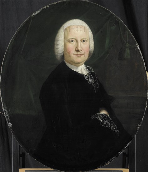 Portrait of Adriaan du Bois, Director of the Rotterdam Chamber of the Dutch East India Company, elec Creator: Jean Humbert.