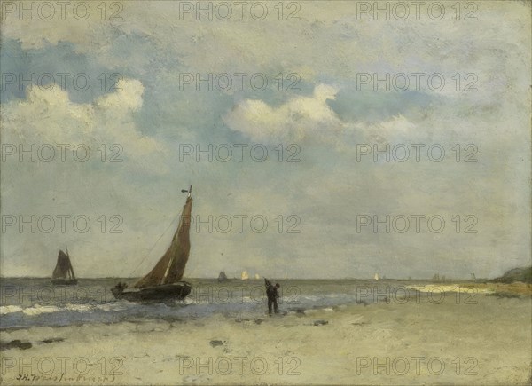 Beach Scene, c.1870-c.1903. Creator: Jan Hendrik Weissenbruch.