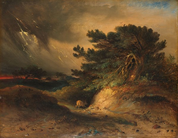 The Thunderstorm, 1843. Creator: Johannes Tavenraat.