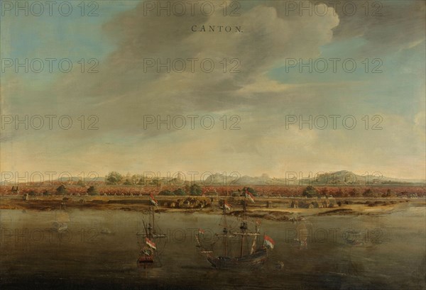 View of Canton in China, c.1662-c.1663. Creator: Johannes Vinckboons.