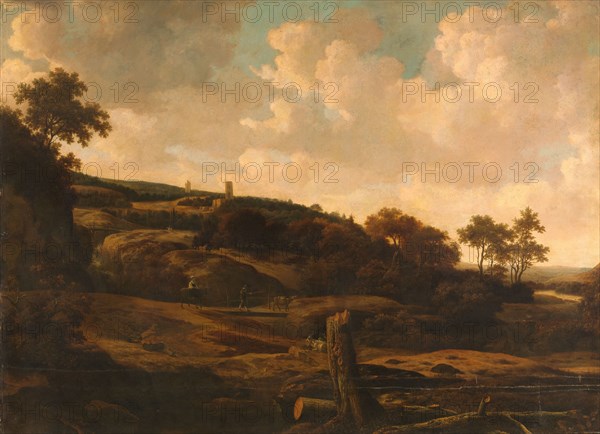 Mountainous Landscape with a Ruin, c.1650-1669. Creator: Joris van der Haagen.