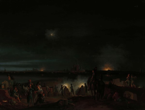 The Shelling of ’s-Hertogenbosch by the French, 1800. Creator: Josephus Augustus Knip.