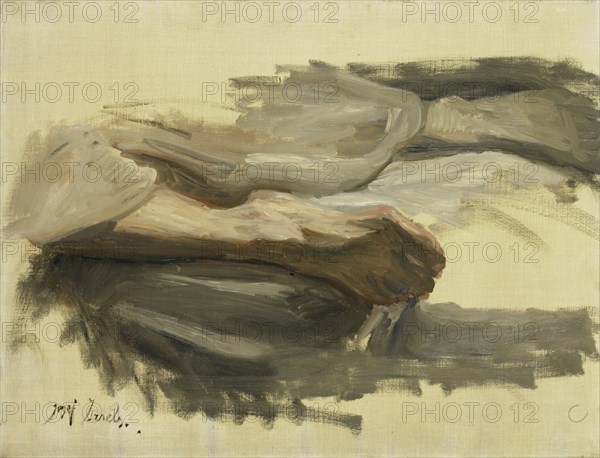 Saul's Legs, 1899. Creator: Jozef Israels.