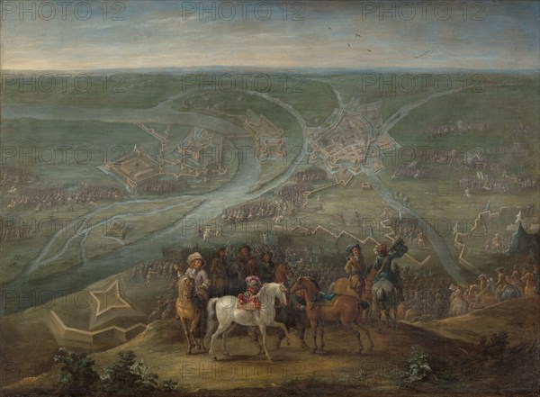 French Commanders at the Siege of Rheinberg, 1672, c.1675. Creator: Lambert de Hondt II.