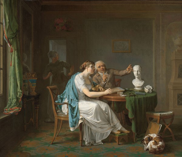 The Drawing Lesson, 1808. Creator: Louis Moritz.