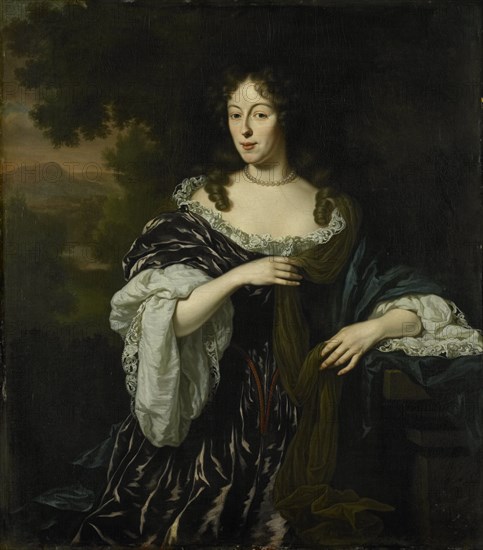 Portrait of Maria Schaep, Wife of Hendrick Bicker, 1682. Creator: Michiel van Musscher.