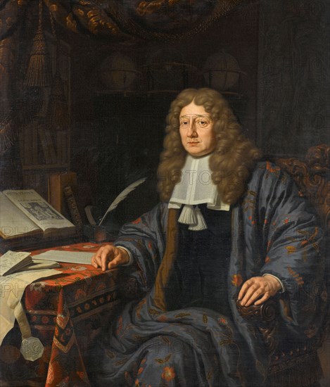 Portrait of Johannes Hudde (1628-1704), burgomaster of Amsterdam, 1686. Creator: Michiel van Musscher.