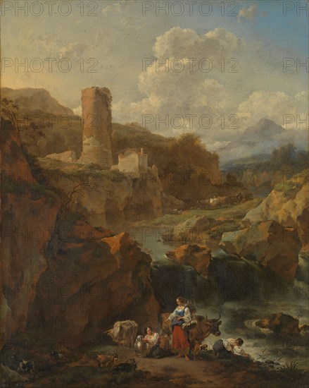 Italian Landscape, 1656. Creator: Nicolaes Berchem.