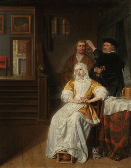 The Anemic Lady', 1660-1678. Creator: Samuel van Hoogstraten.