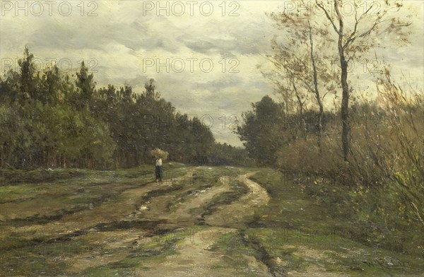 Country Road near Laren, (Province of North Holland), 1870-1897. Creator: Willem Roelofs.