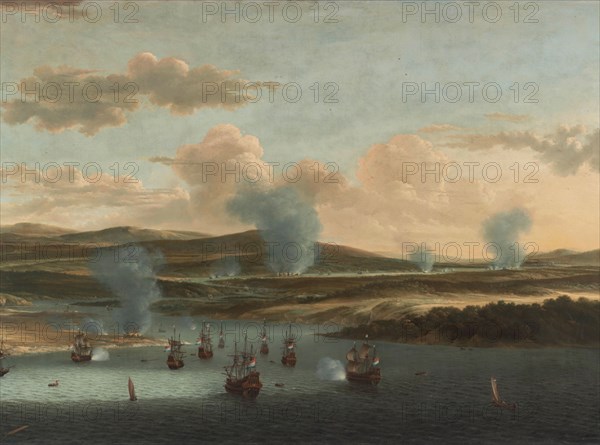 Battle of Medway, c.1668. Creator: Willem Schellinks.