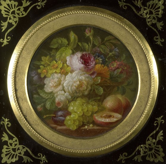 Still Life with Flowers and Fruits, 1780-1810. Creator: Willem van Leen.