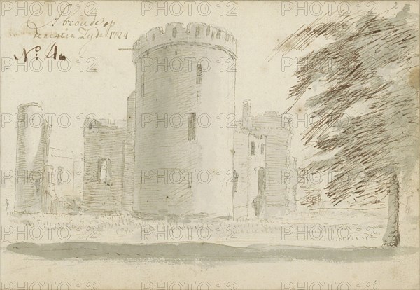 Ruin of castle Abcoude, 1724. Creator: Abraham Meyling.