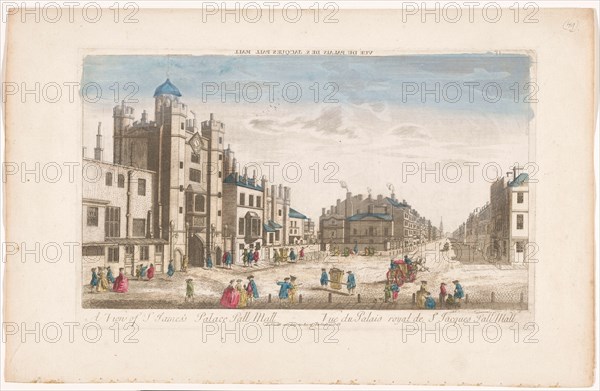 View of Saint James's Palace in London, 1753. Creator: Unknown.