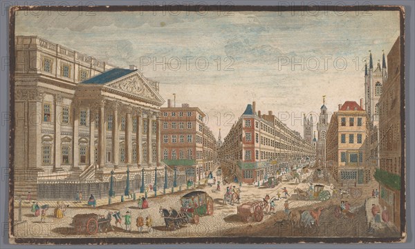 View of the Mansion House in London, 1751. Creator: Unknown.