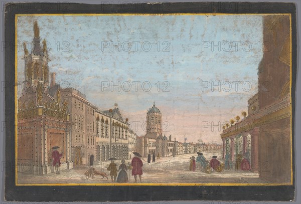 View of the Town Hall at Oxford, 1700-1799. Creator: Unknown.