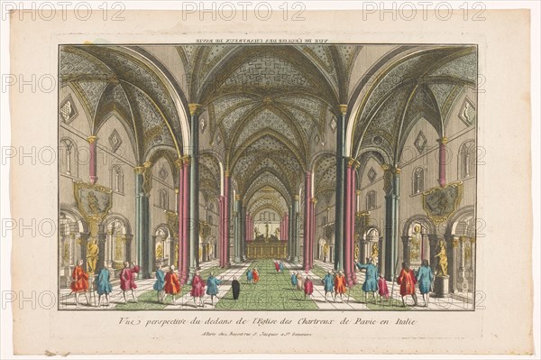 View of the interior of the Certosa di Pavia, 1700-1799. Creator: Unknown.