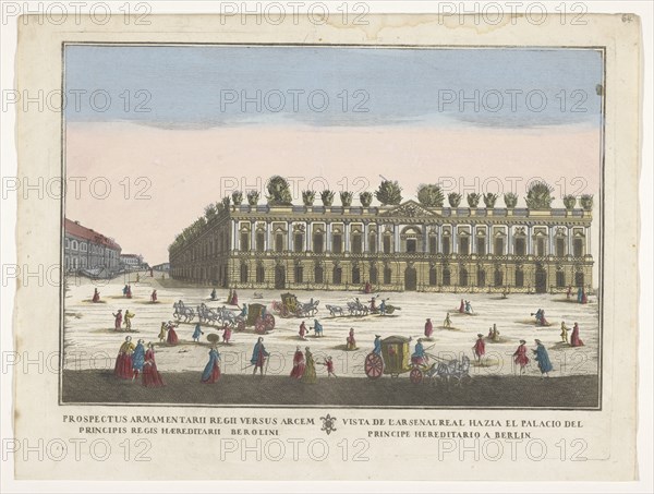 View of the Zeughaus in Berlin, 1700-1799. Creator: Remondini family.