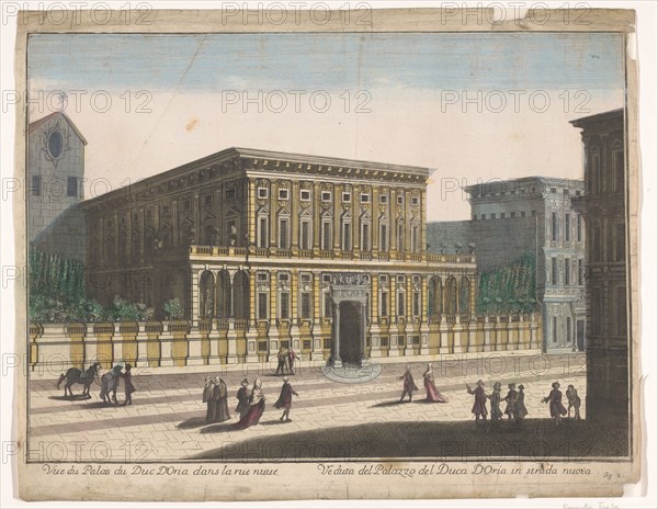 View of the Palazzo Doria-Tursi in Genoa, 1700-1799. Creator: Unknown.