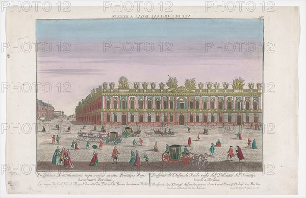 View of the Zeughaus in Berlin, 1742-1801. Creator: Unknown.