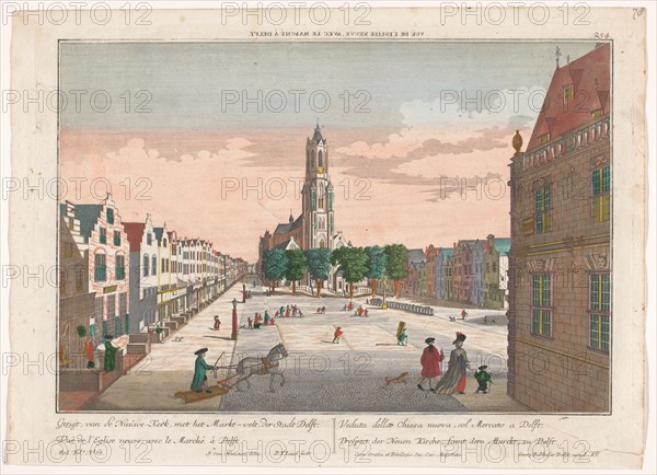 View of the New Church in Delft, 1742-1801. Creators: Georg Balthasar Probst, Balthasar Friedrich Leizelt.