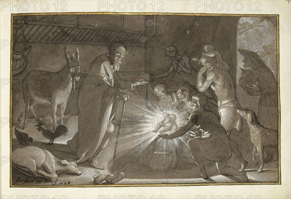 Adoration of the Shepherds, 1624. Creator: Gerard ter Borch I.
