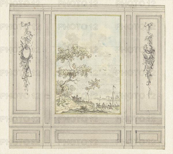 Room wall design, c.1752-c.1819. Creator: Juriaan Andriessen.