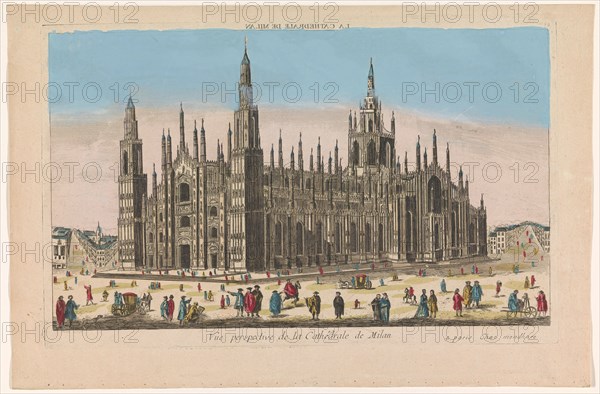 View of the Duomo in Milan, 1759-c.1796. Creator: Unknown.
