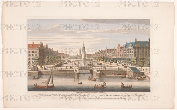 View of the Oudeschans in Amsterdam seen from the IJ, 1752. Creator: Anon.