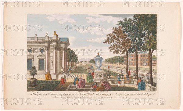 View of the Schloss Pillnitz, 1752. Creator: Stevens.