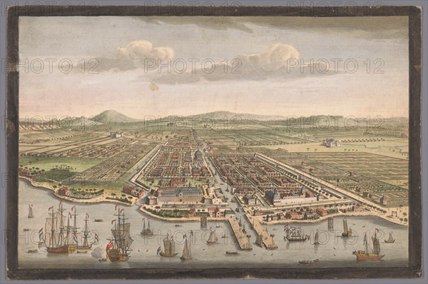View of the city of Batavia, 1754. Creator: Anon.