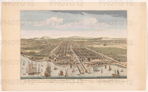 View of the city of Batavia, 1754. Creator: Anon.