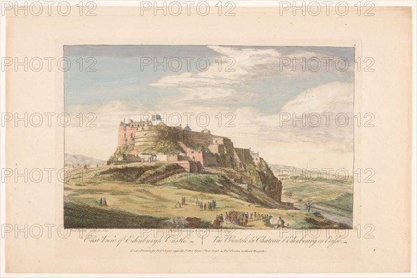 East view of Edinburgh Castle, Scotland, 1753. Creator: Paul Sandby.