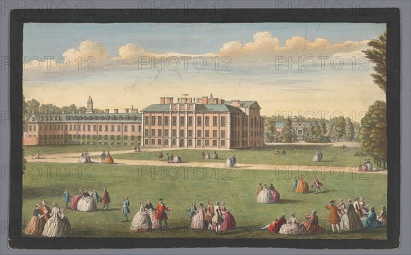 View of Kensington Palace in London, 1751. Creator: Fabr. Parr.