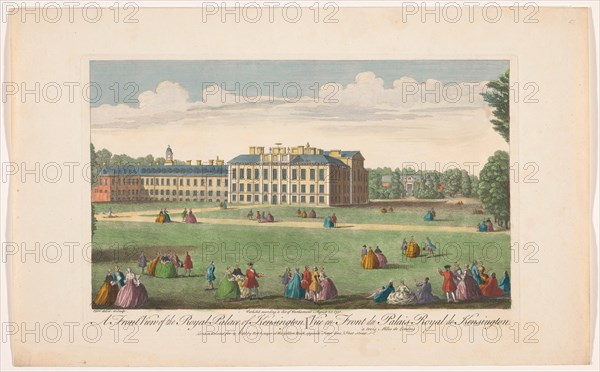 View of Kensington Palace in London, 1751. Creator: Fabr. Parr.