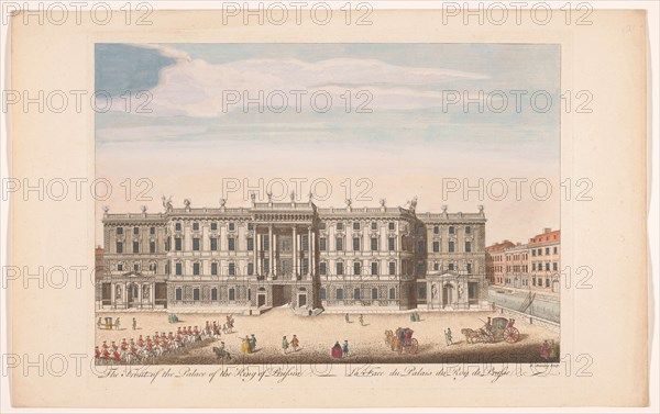 View of the front of the Berliner Stadtschloss in Berlin, 1754-1755. Creator: R. Benning.