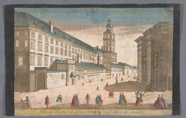 View of the Observatory and the Jesuit College in Rome, 1700-1799. Creator: Unknown.
