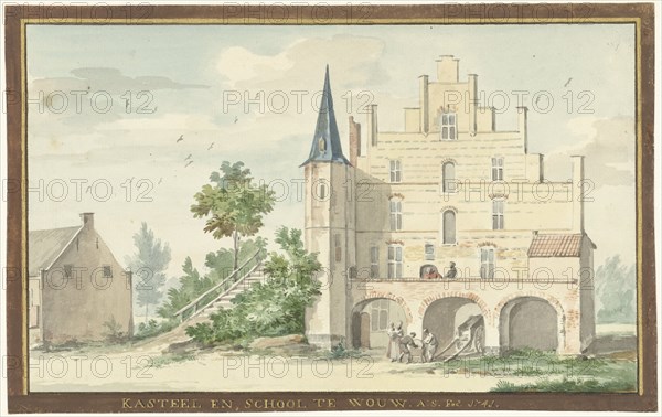 The Castle and School in Wouw, 1741. Creator: Aert Schouman.