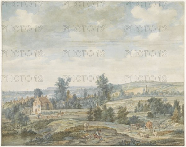 View of Middachten and Animals, 1776. Creator: Aert Schouman.