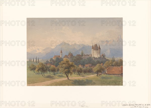 View of Thun, Switzerland, 1828-1892. Creator: Charles William Meredith van de Velde.