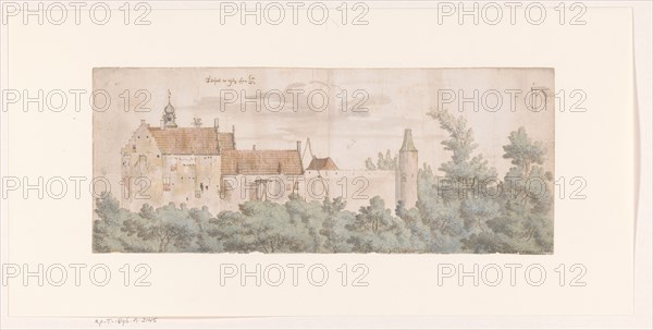 View of Kasteel Ooij, North Brabant, 1682. Creator: Josua de Grave.