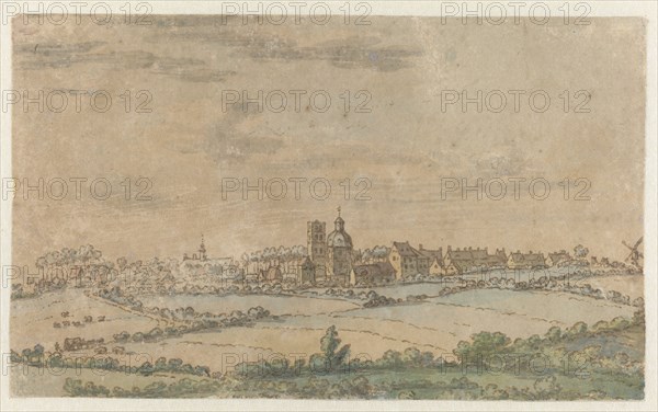 View of Scherpenheuvel, Flemish Brabant, c.1674. Creator: Josua de Grave.