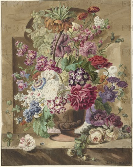 Flower arrangement, 1745-1784. Creator: Pieter van Loo.