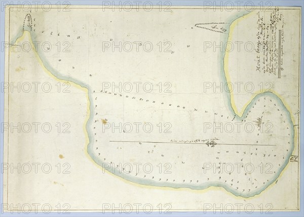 Map of Hout Bay, 1780. Creator: Robert Jacob Gordon.