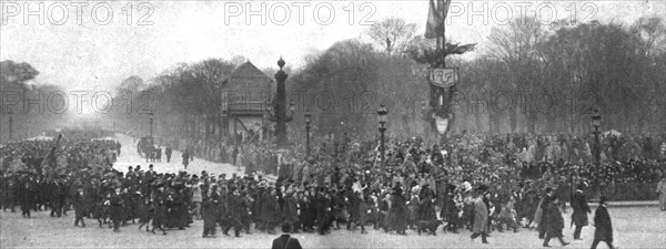 'La delivrance de l'Alsace et de la Lorraine celebree a Paris le 17 novembre 1918.  Creator: Unknown.