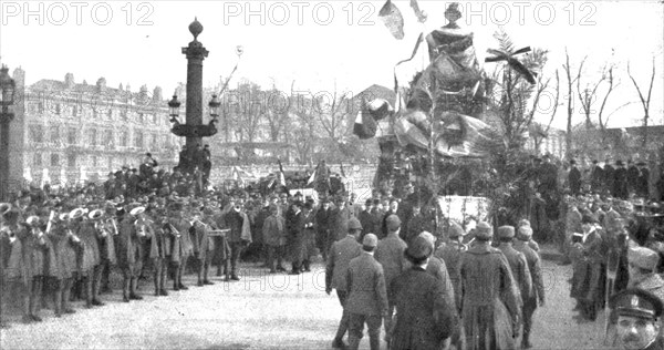 'La delivrance de l'Alsace et de la Lorraine celebree a Paris le 17 novembre 1918.  Creator: Unknown.